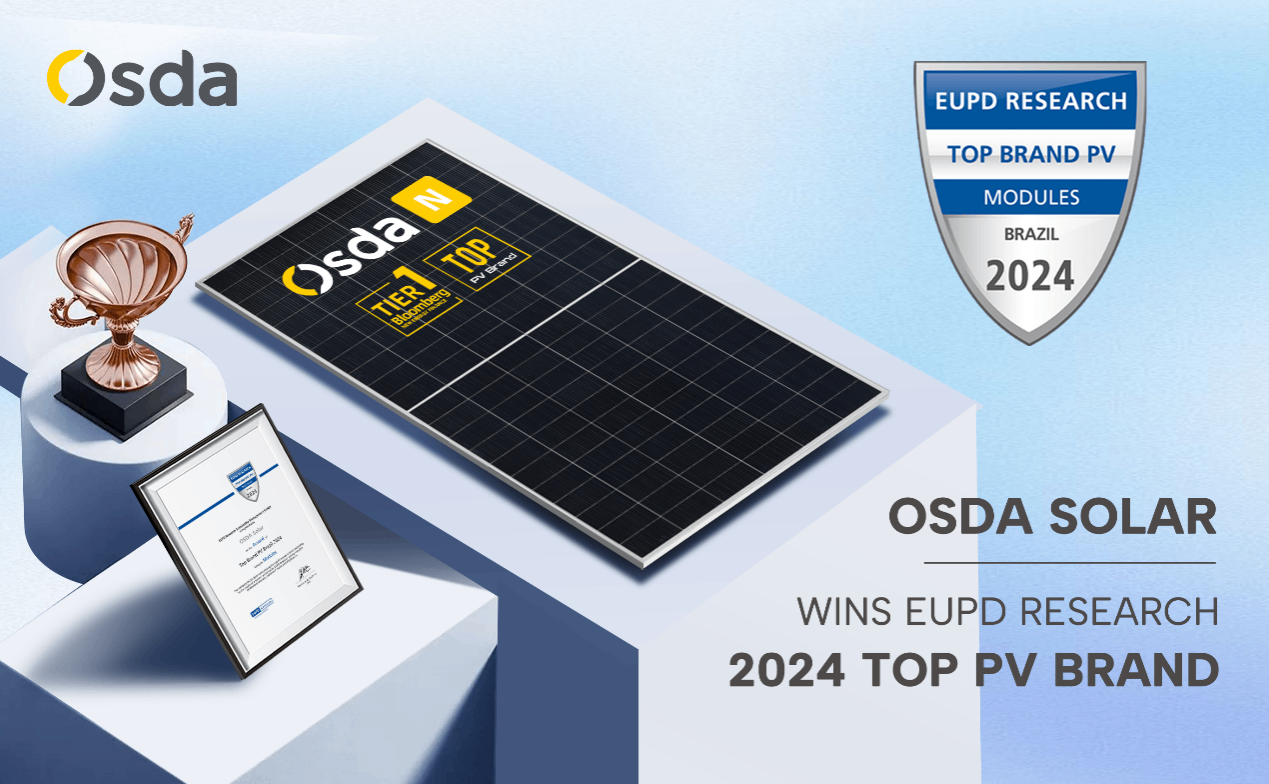 Osda Solar wint jaarlijks TOP PV-merk